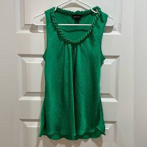 Green Sleeveless Blouse